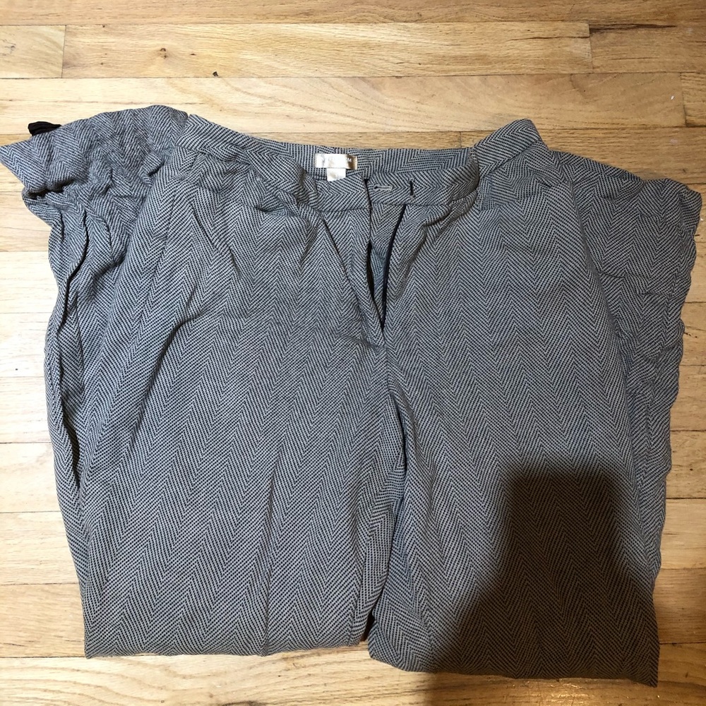 Chevron pattern trousers